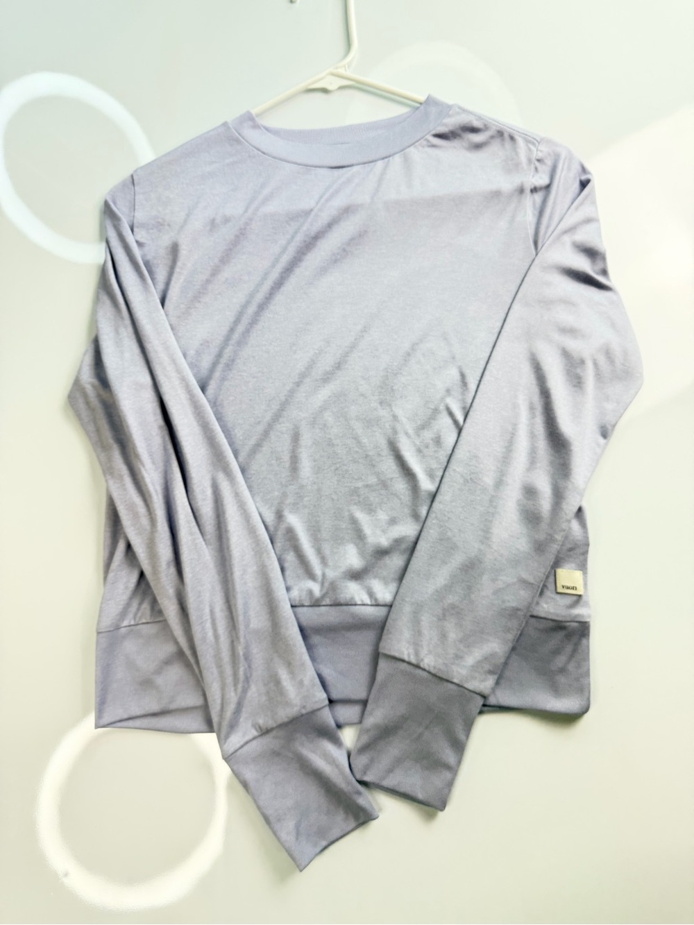 Vuori Daydream Crew Top Womens XS Lavender Purple Long Sleeve Crew T-Shirt VW133